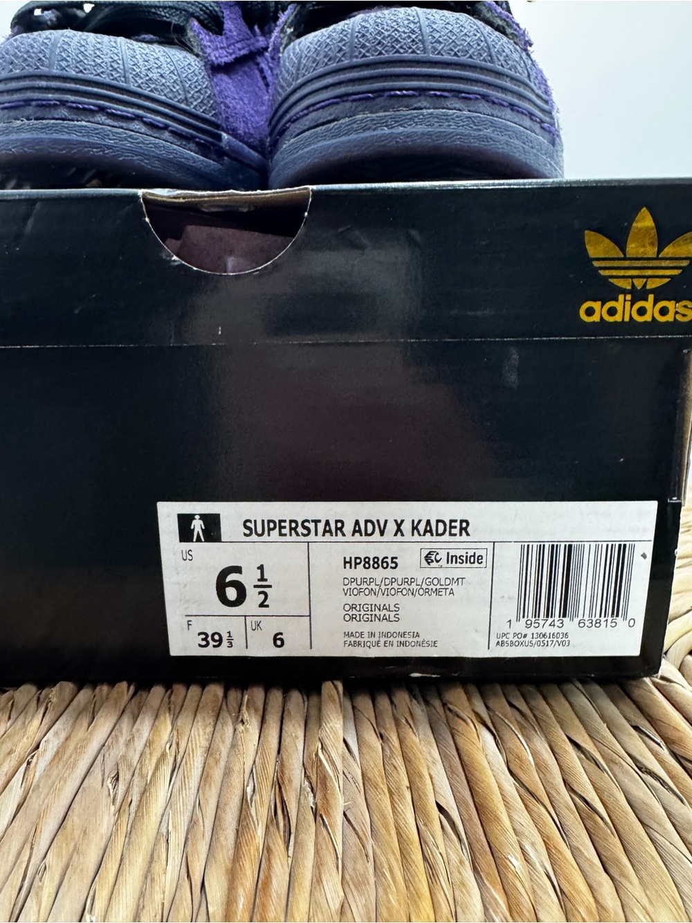 adidas Purple Superstar ADV  x kader size 8 - Picture 12 of 13
